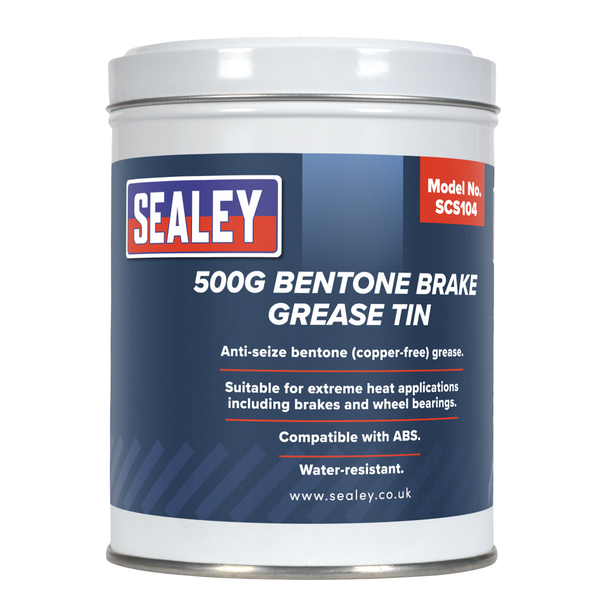 Sealey Bentone Brake Grease Tin 500g SCS104 - BostonPlates Autocare Centre