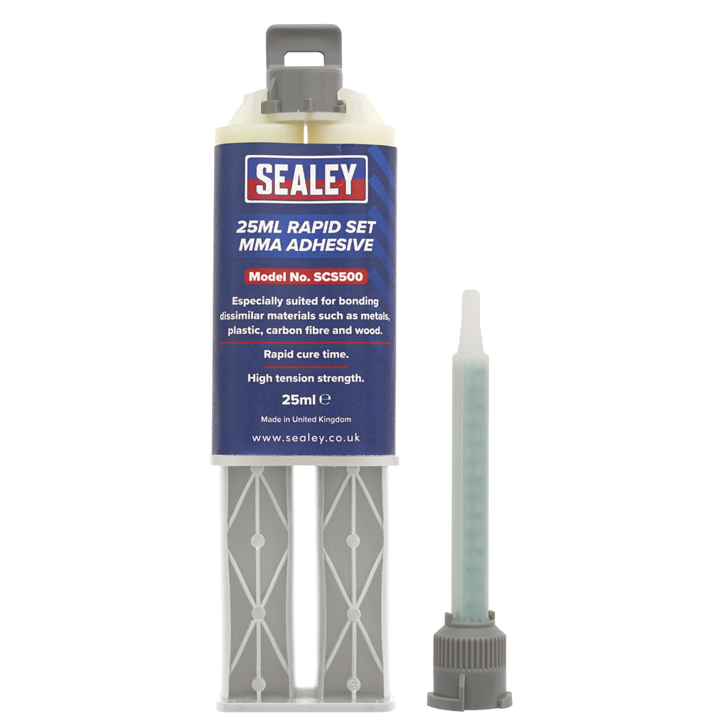 2 x Sealey Rapid Set MMA Adhesive 25ml SCS500 - BostonPlates Autocare Centre