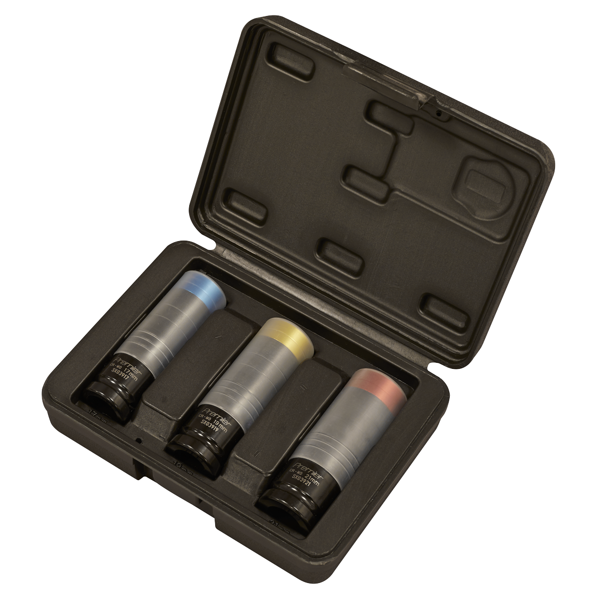 Premier Alloy Wheel Ultra-Power Impact Socket Set 1/2"Sq Drive 3pc SX039 - BostonPlates Autocare Centre