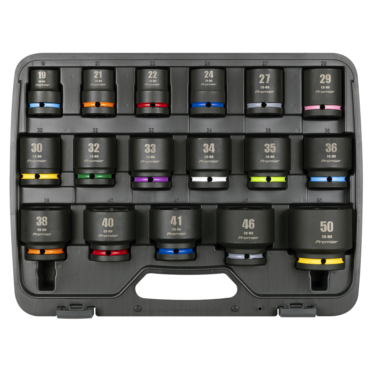 Sealey Premier Impact Socket Set 3/4"Sq Drive 17pc AK8892M - BostonPlates Autocare Centre