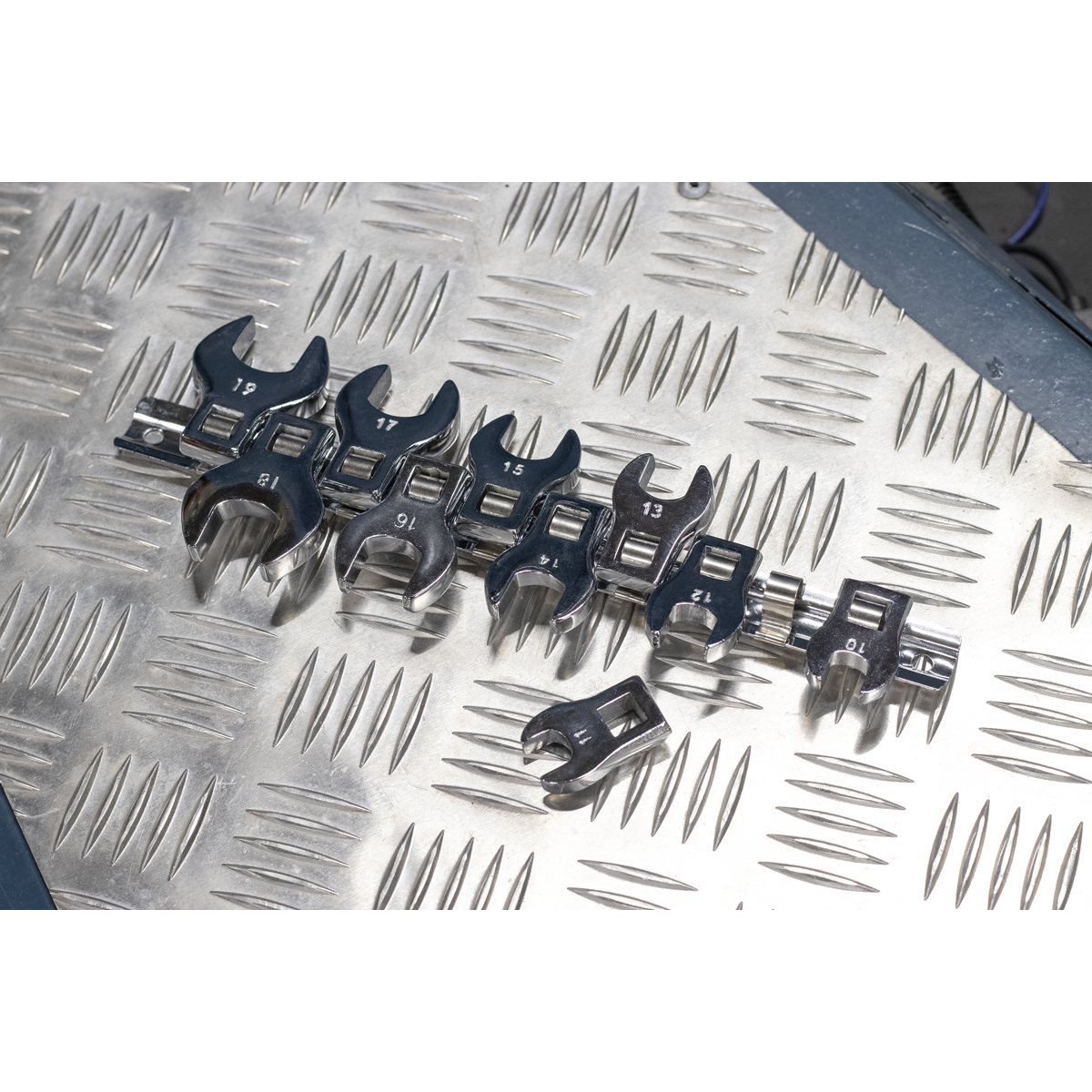 Siegen Crow's Foot Open-End Spanner Set 3/8"Sq Drive 10pc S0866 - BostonPlates Autocare Centre