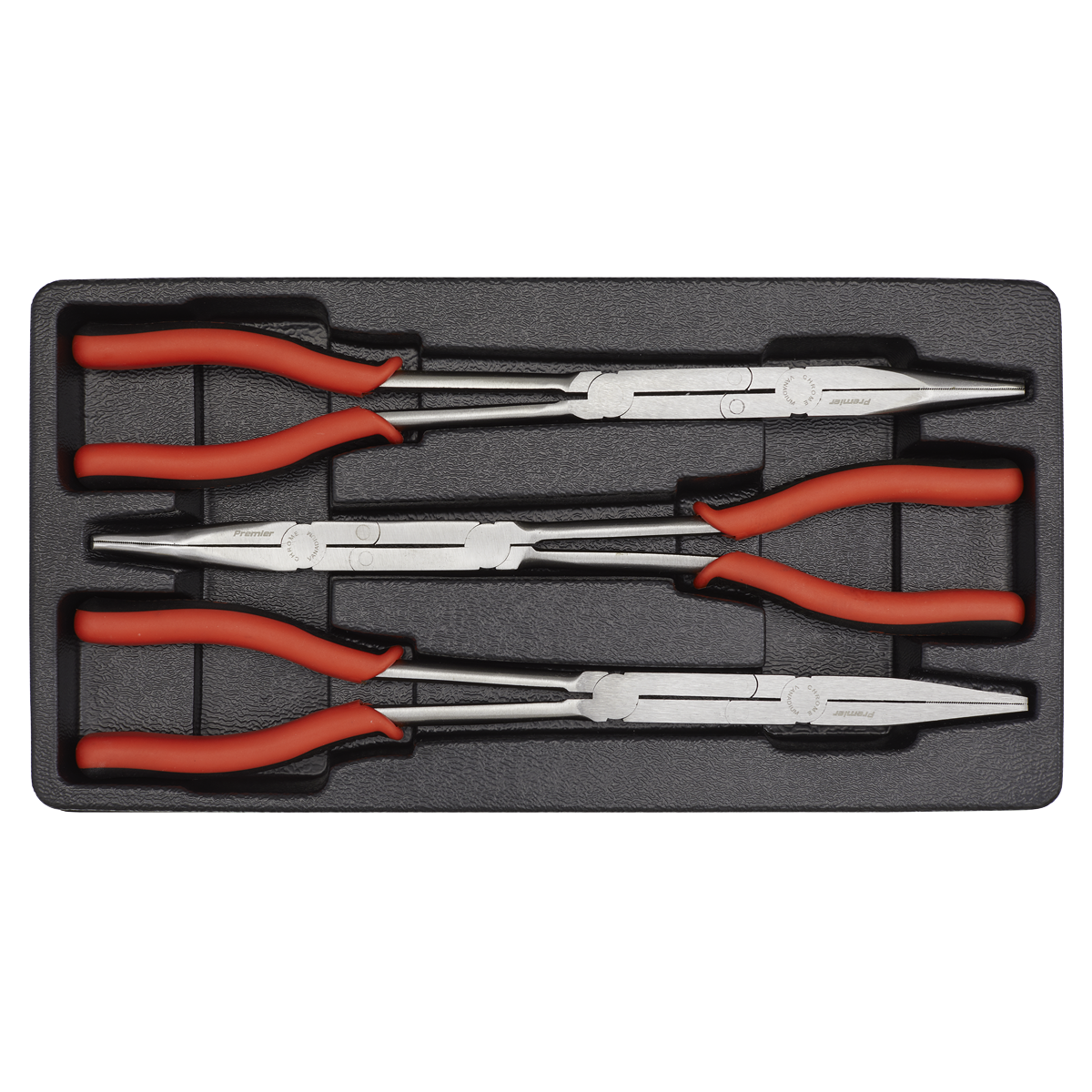 Sealey Premier Long Double Joint Pliers Set 335mm 3pc AK8580 - BostonPlates Autocare Centre