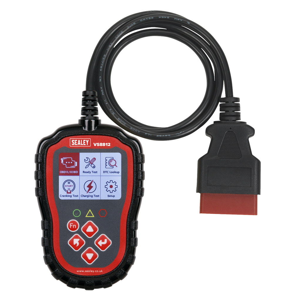 Sealey EOBD Code Reader Live Data VS8812 - BostonPlates Autocare Centre