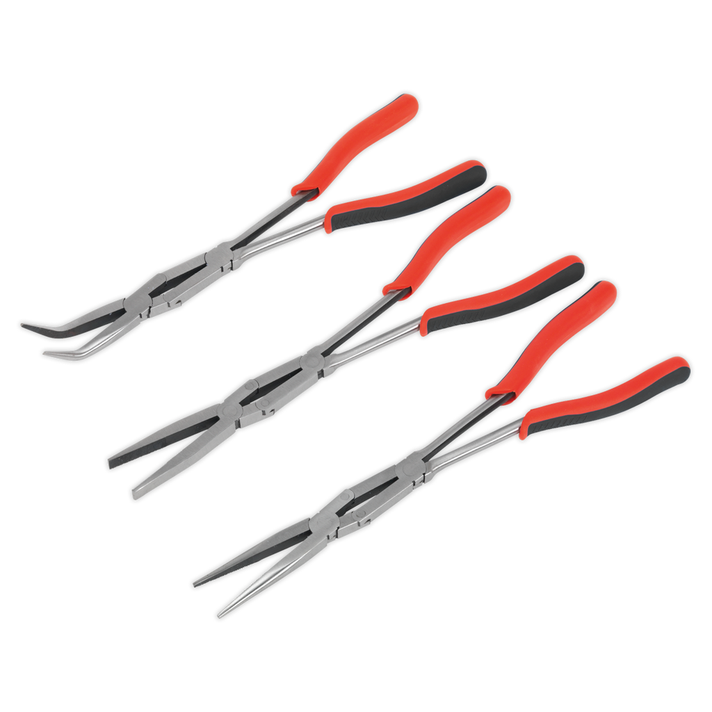 Sealey Premier Long Double Joint Pliers Set 335mm 3pc AK8580 - BostonPlates Autocare Centre