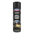 Sealey Matt Paint 500ml - Black SCS026S - BostonPlates Autocare Centre