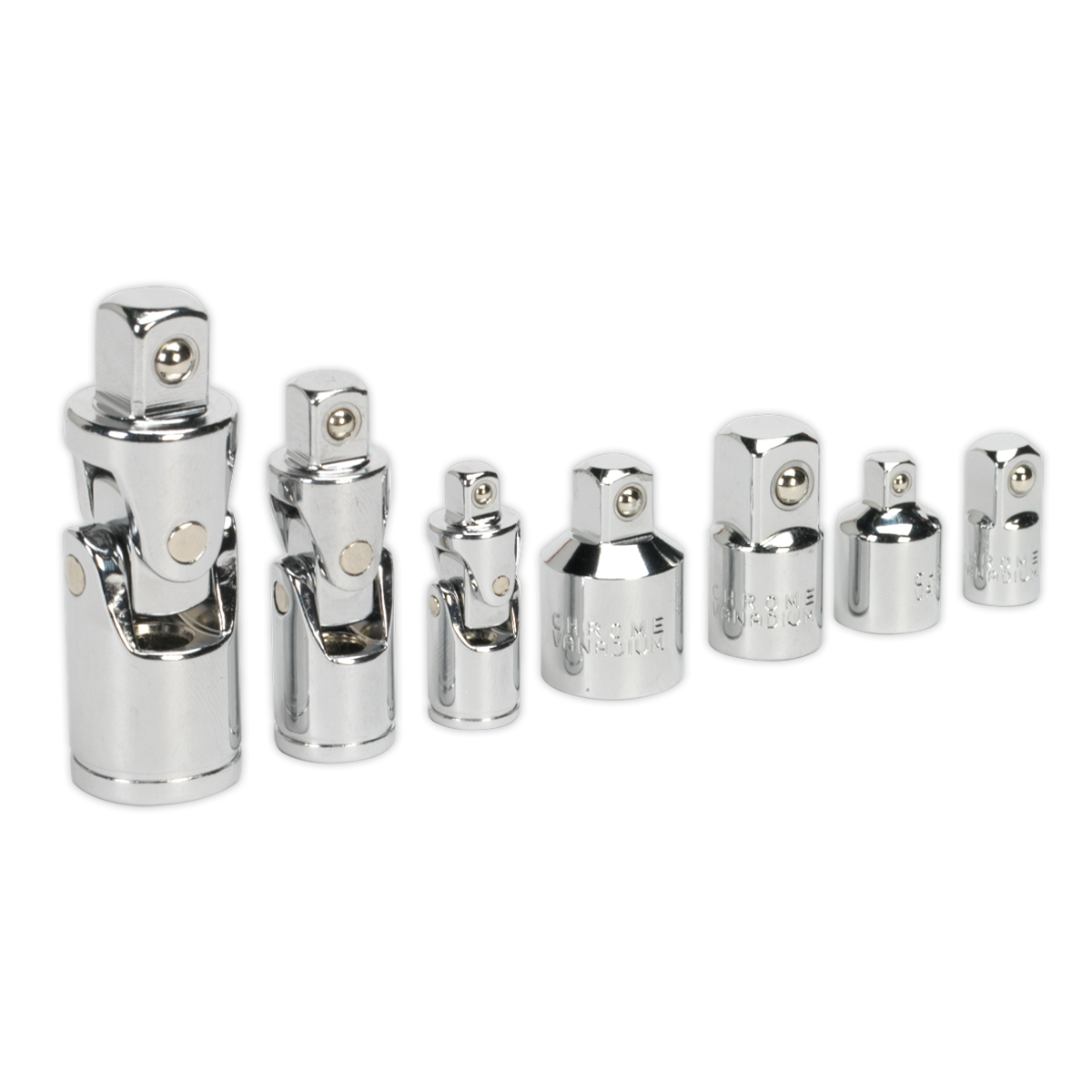 Premier Universal Joint & Socket Adaptor Set 7pc AK2737 - BostonPlates Autocare Centre