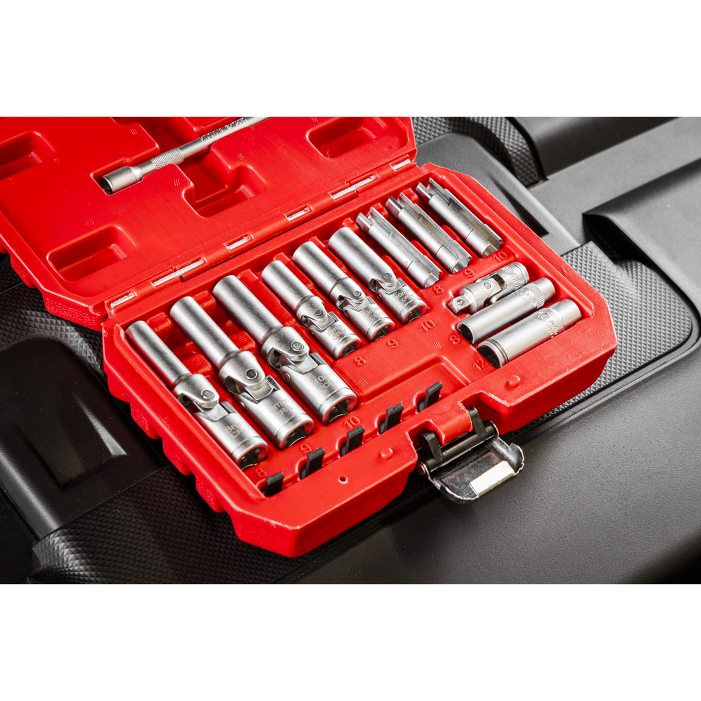 Sealey Glow Plug Socket Set 18pc 1/4"Sq & 3/8"Sq Drive SX4031 - BostonPlates Autocare Centre