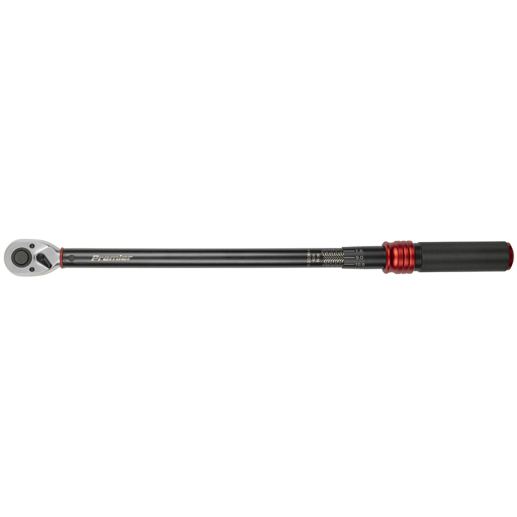 Premier Black Torque Wrench Micrometer 1/2"Sq Drive Calibrated 60-330Nm STW905B - BostonPlates Autocare Centre