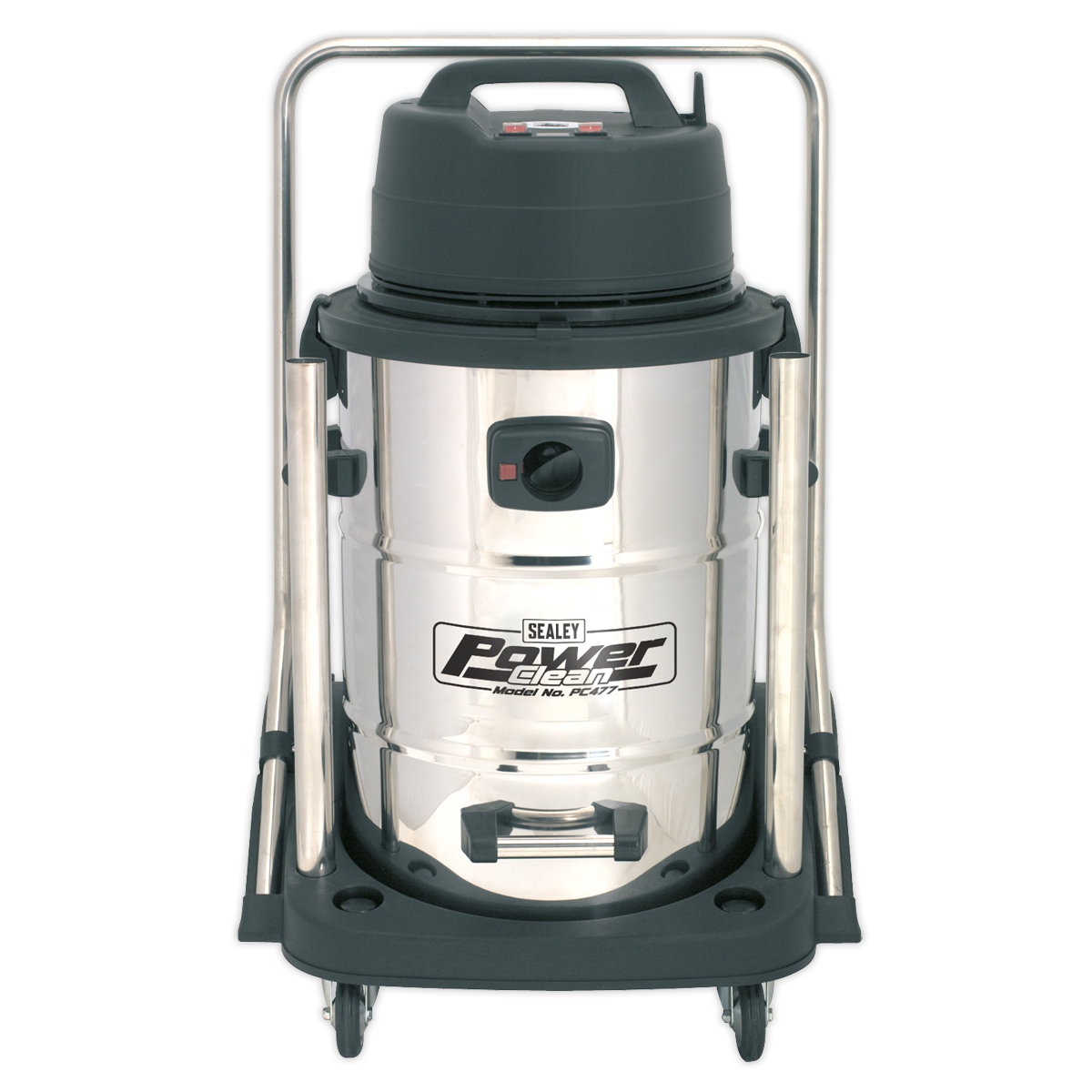 Industrial Vacuum Cleaner Wet & Dry Stainless Steel Swivel Empty 77L 2400W PC477 - BostonPlates Autocare Centre