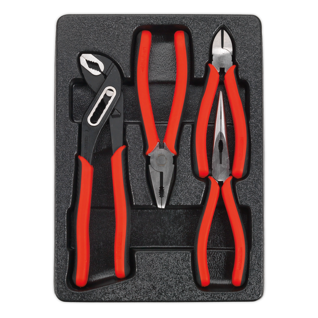Sealey Premier Pliers Set 4pc AK8579 - BostonPlates Autocare Centre
