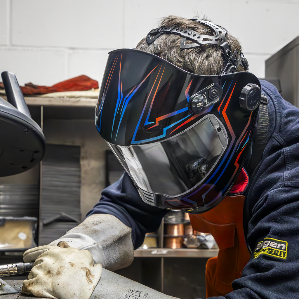 Sealey Panoramic Welding Helmet Auto Darkening - Shade 9-13 PWH602 - BostonPlates Autocare Centre