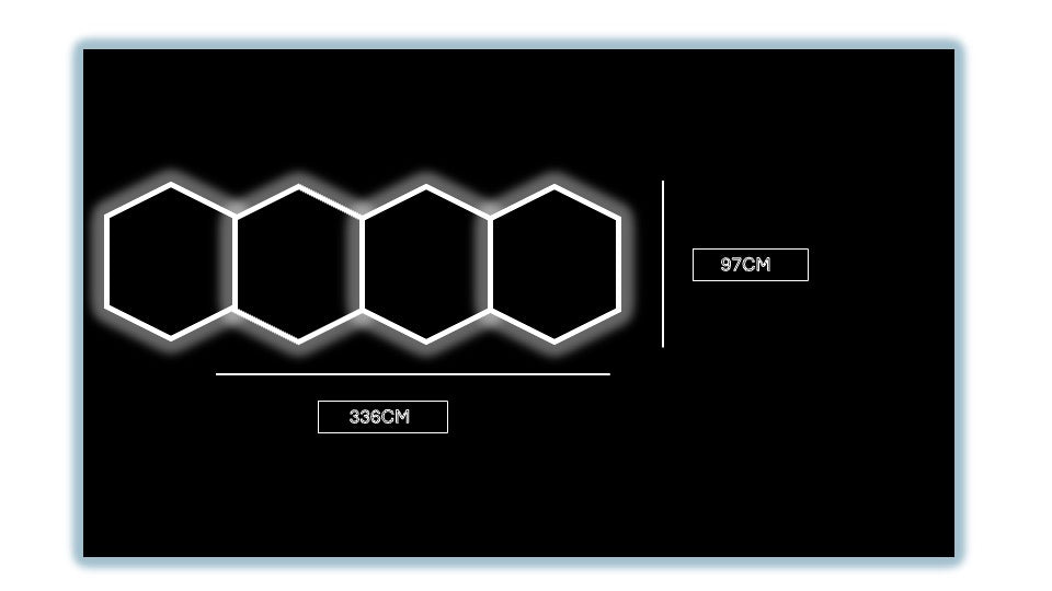 HEXAGON LED LIGHT (1 HEX TO 14 HEX SET UPS) - BostonPlates Autocare Centre