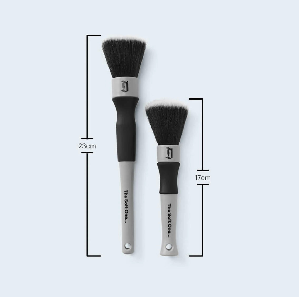 Duel Soft Detailing Brush 2 Pack - BostonPlates Autocare Centre