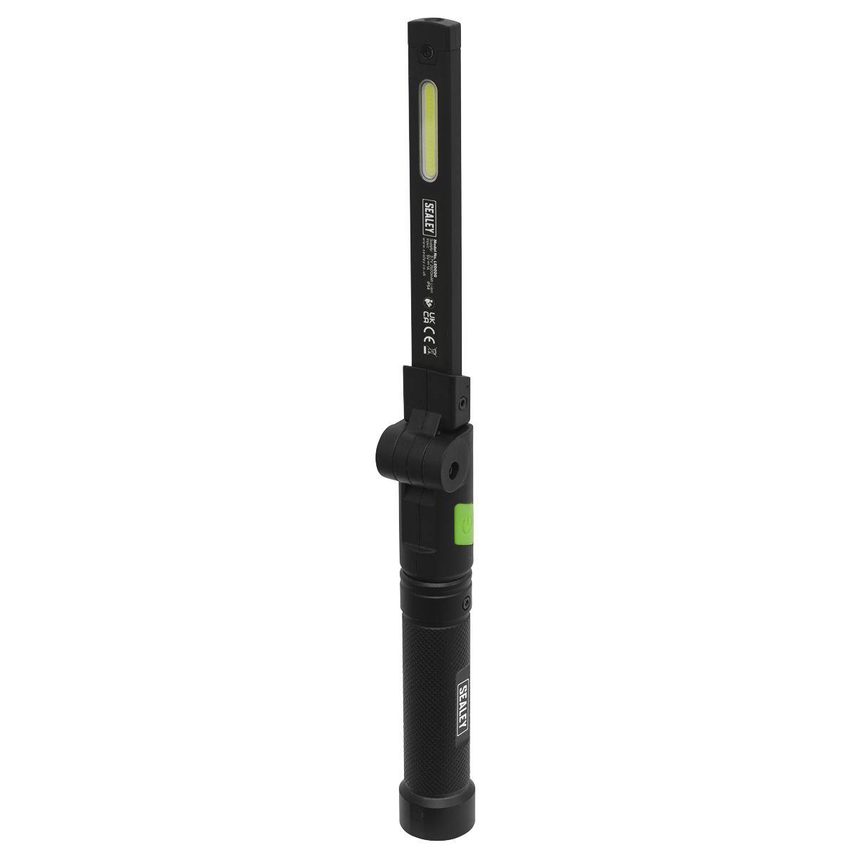 Sealey Rechargeable Aluminium Folding Pocket Light 2 COB & 1 SMD LED LED02G - BostonPlates Autocare Centre