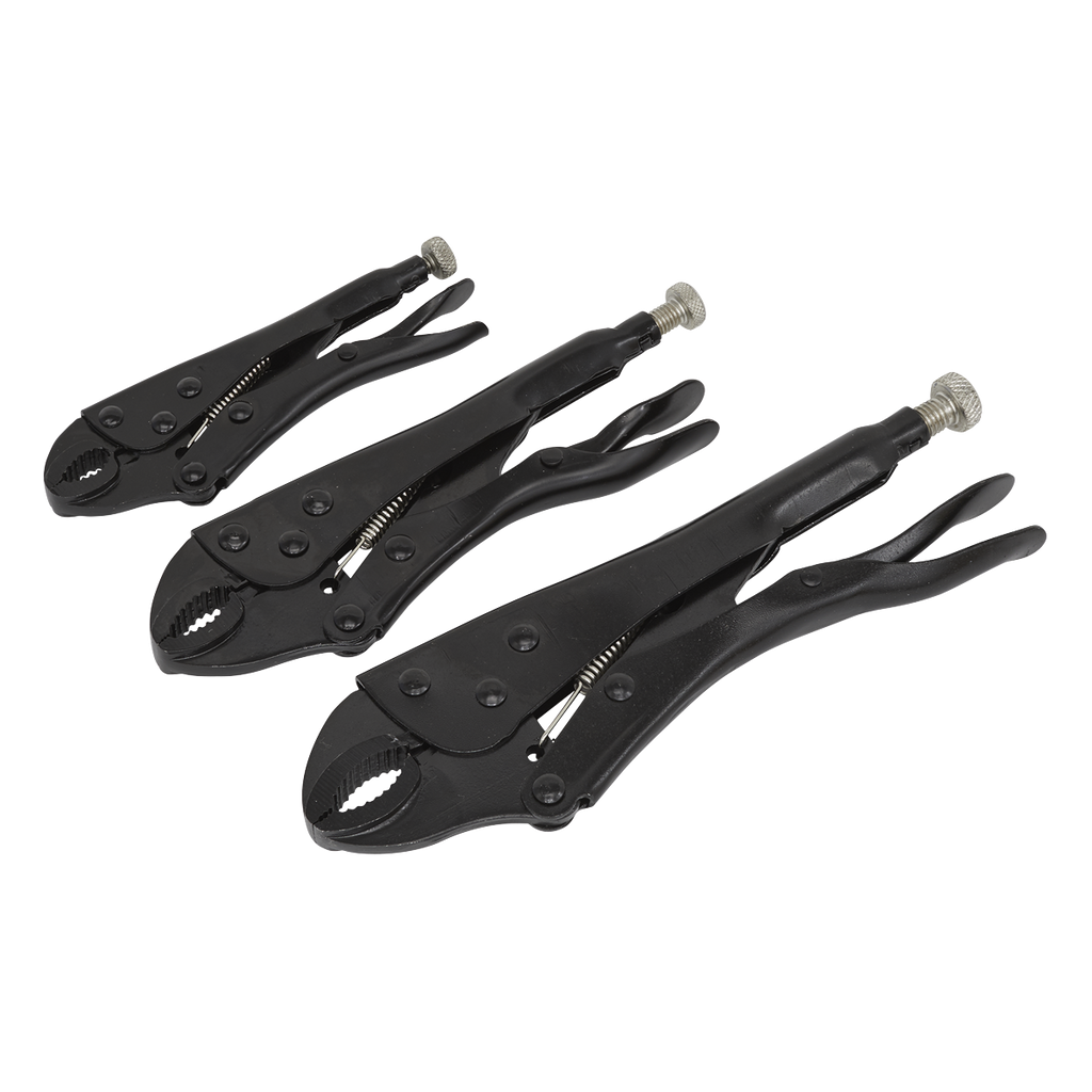 Sealey Locking Pliers Set 3pc AK668 - BostonPlates Autocare Centre