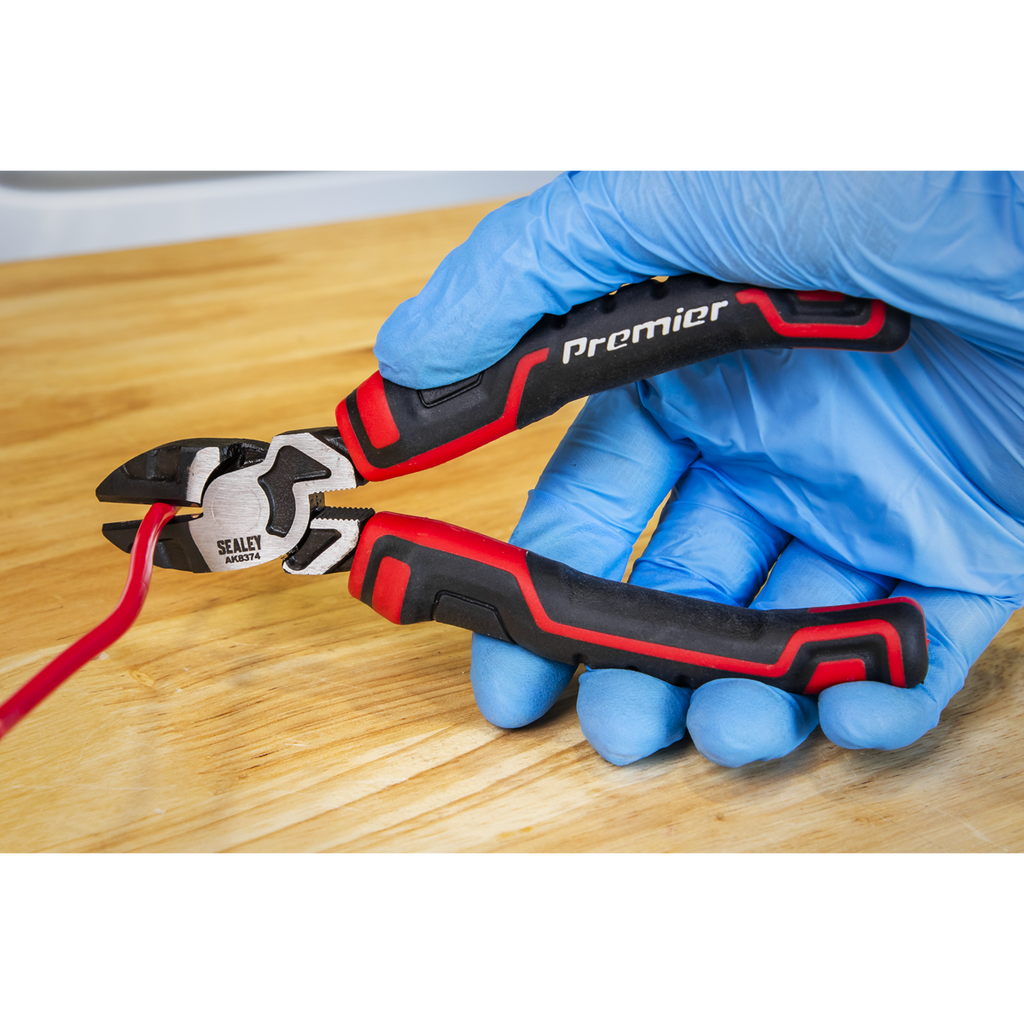 Sealey Premier High Leverage Side Cutters 160mm AK8374 - BostonPlates Autocare Centre