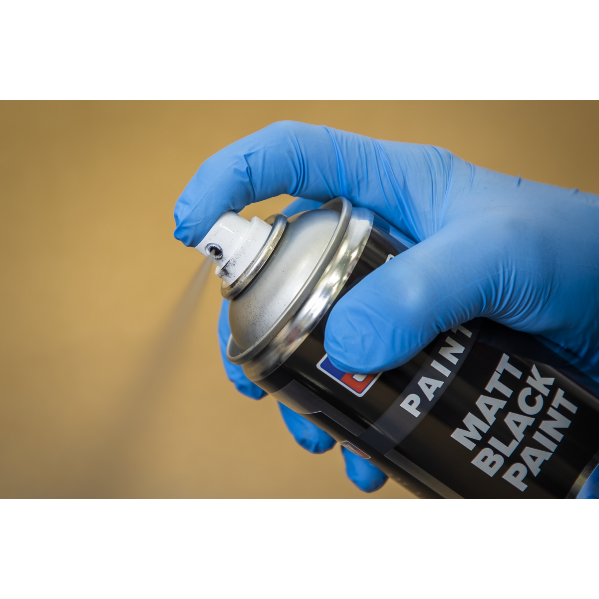 Sealey Matt Paint 500ml - Black SCS026S - BostonPlates Autocare Centre