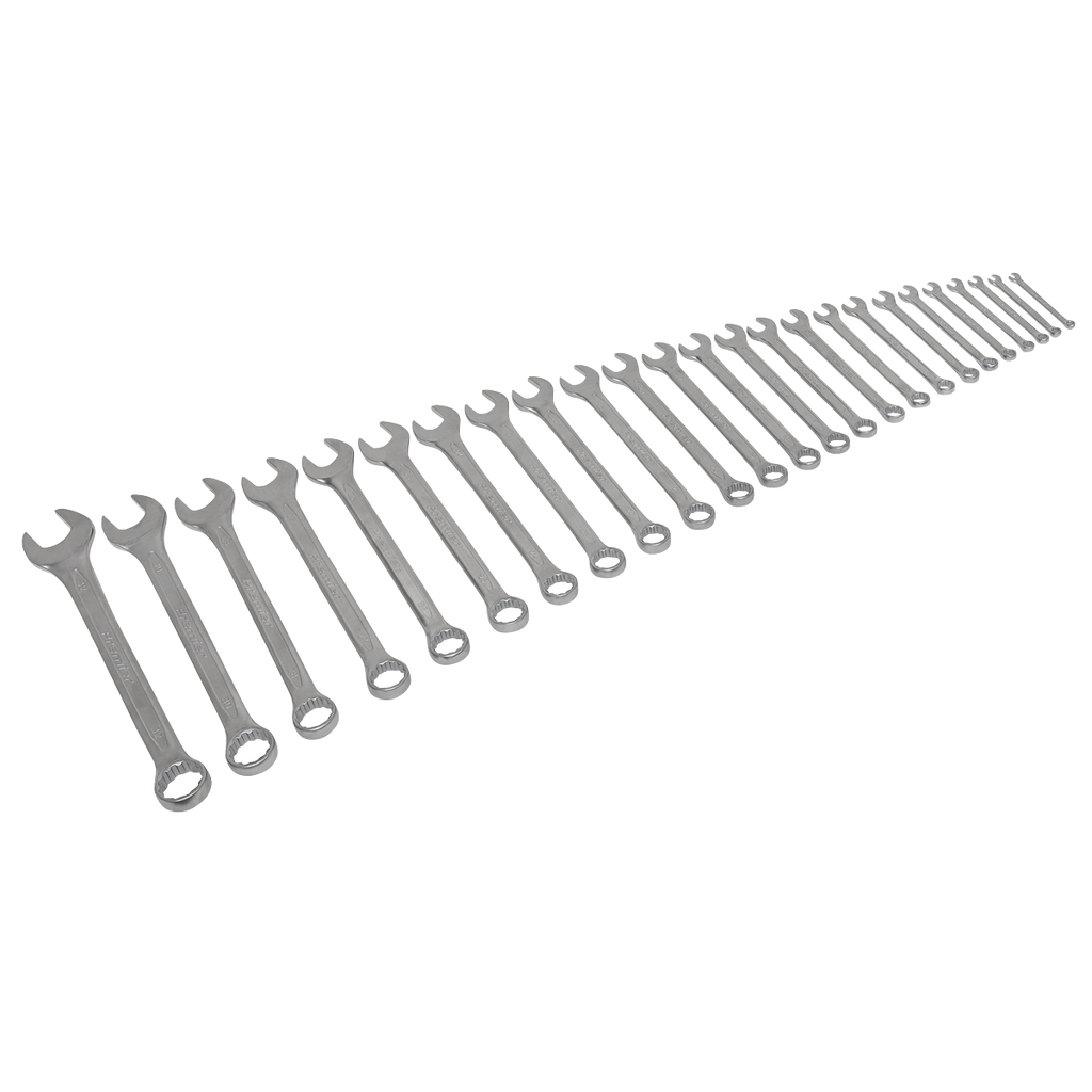 Sealey Premier Combination Spanner Set 25pc AK63258 - BostonPlates Autocare Centre