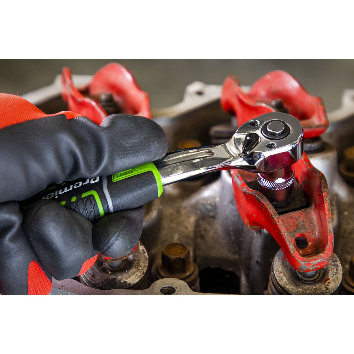 Sealey Premier Mechanic's Tool Kit 144pc - Hi-Vis Green AK7980HV - BostonPlates Autocare Centre