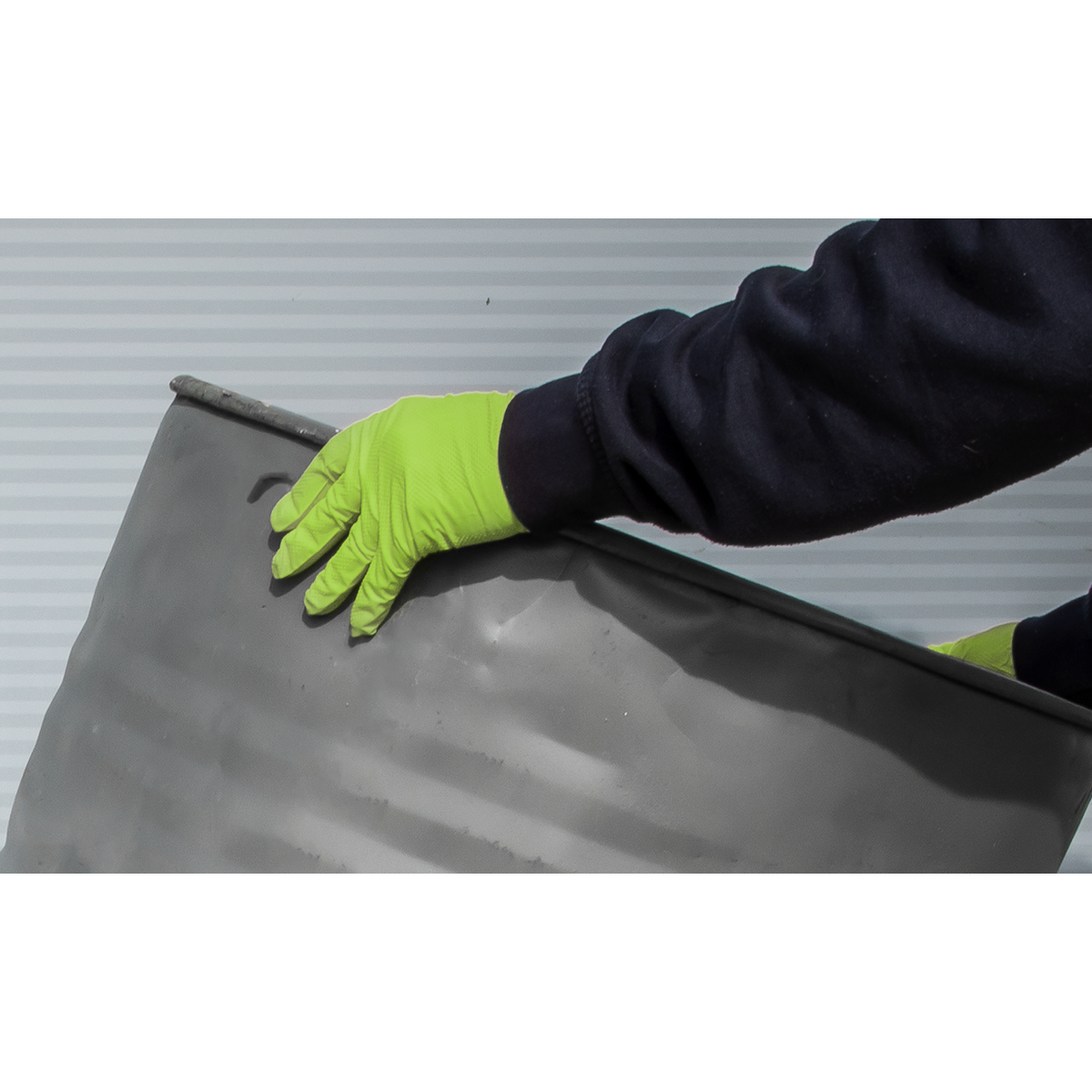 Sealey Diamond Grip Extra-Thick Nitrile Powder-Free, Gloves, Large - Pack of 50 SSP54L - BostonPlates Autocare Centre