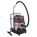 60L Vacuum Cleaner Wet & Dry with Stainless Steel Drum 2400W/230V PC460 - BostonPlates Autocare Centre