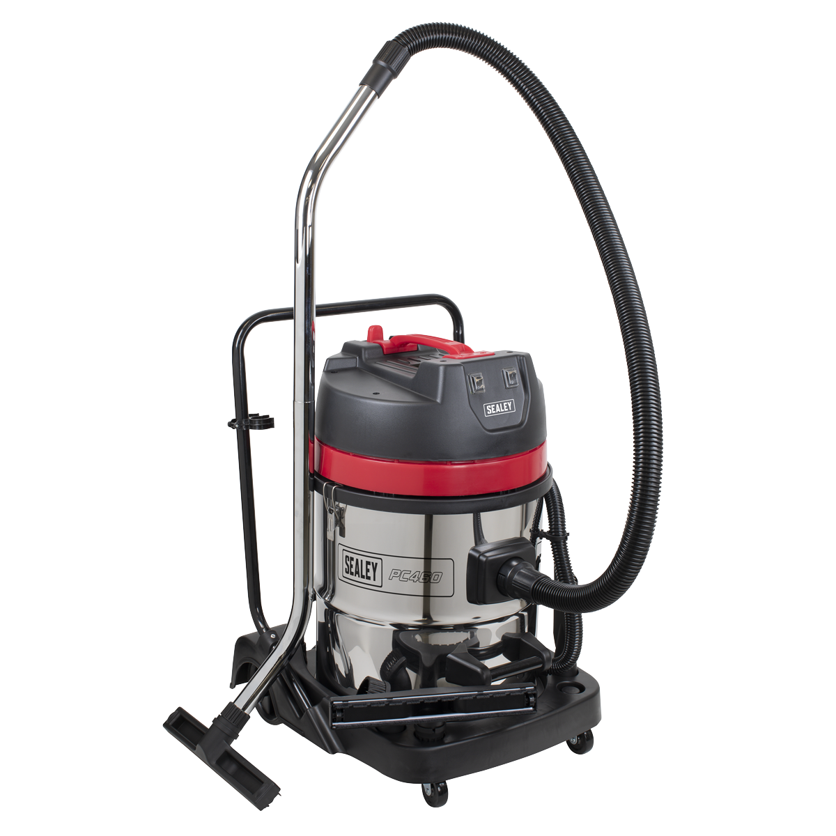 60L Vacuum Cleaner Wet & Dry with Stainless Steel Drum 2400W/230V PC460 - BostonPlates Autocare Centre