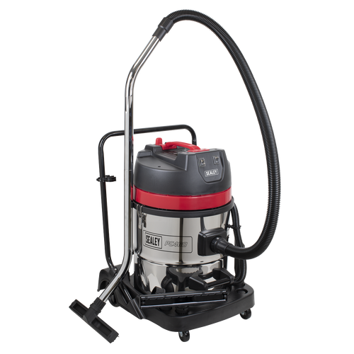 60L Vacuum Cleaner Wet & Dry with Stainless Steel Drum 2400W/230V PC460 - BostonPlates Autocare Centre