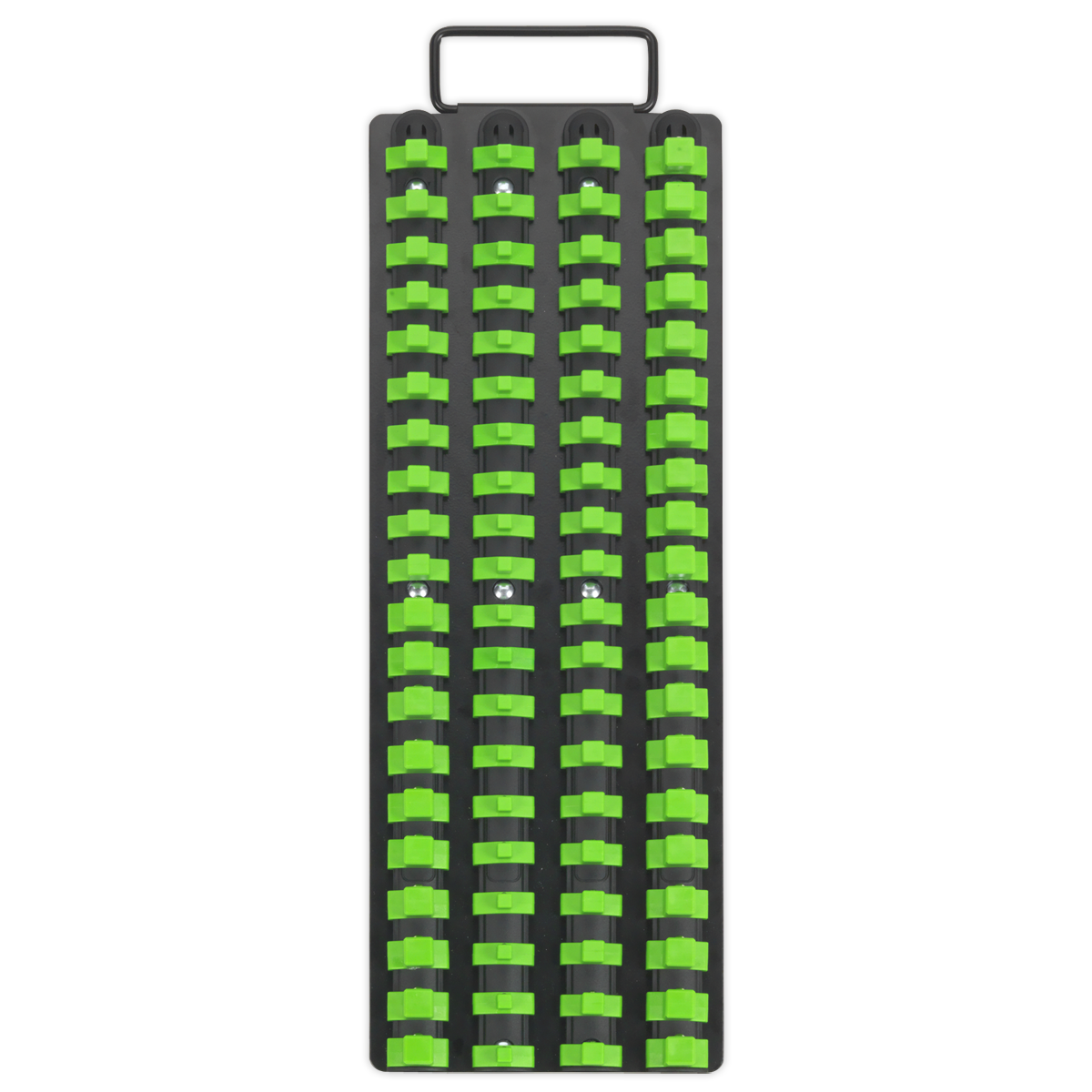 Premier Socket Rail Tray 1/4", 3/8" & 1/2"Sq Drive - Hi-Vis Green AK27051HV - BostonPlates Autocare Centre