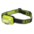 Sealey Rechargeable Head Torch with Auto-Sensor 8W COB LED - Green HT08RG - BostonPlates Autocare Centre