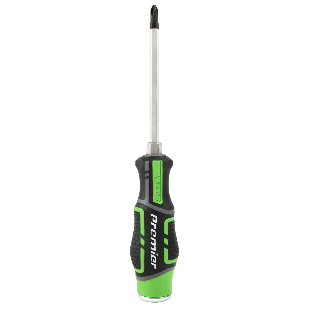 Sealey Premier Hammer-Thru Screwdriver Set 9pc - Hi-Vis Green AK4941HV - BostonPlates Autocare Centre