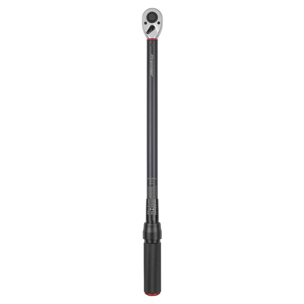 Premier Black Torque Wrench Micrometer 1/2"Sq Drive Calibrated 60-330Nm STW905B - BostonPlates Autocare Centre