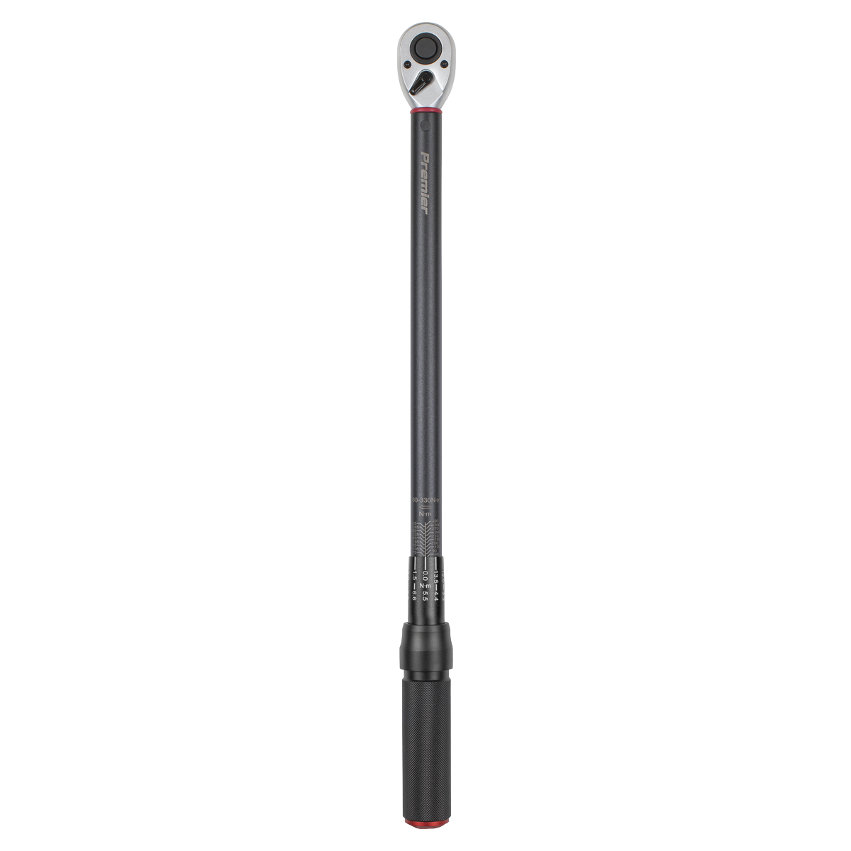 Premier Black Torque Wrench Micrometer 1/2"Sq Drive Calibrated 60-330Nm STW905B - BostonPlates Autocare Centre