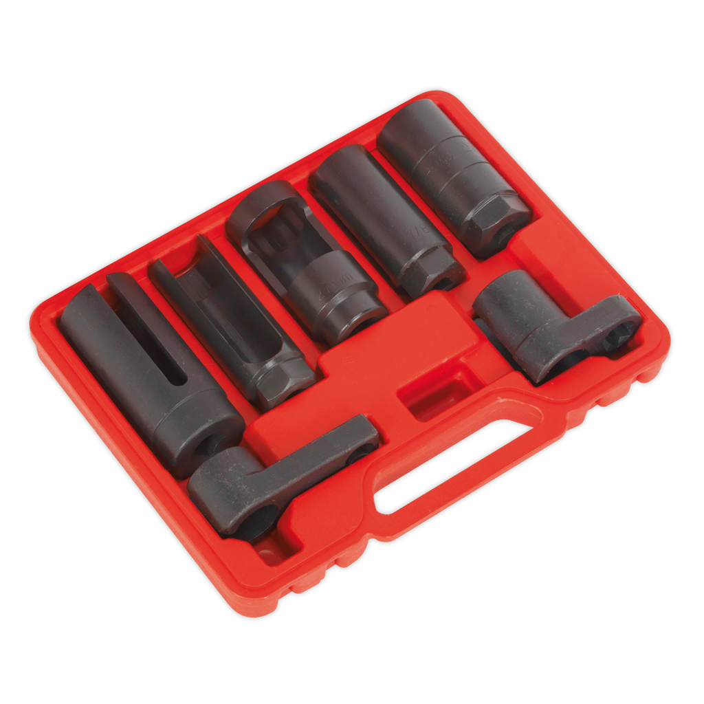 Sealey Oxygen Sensor Socket Set 3/8" & 1/2"Sq Drive 7pc SX032 - BostonPlates Autocare Centre