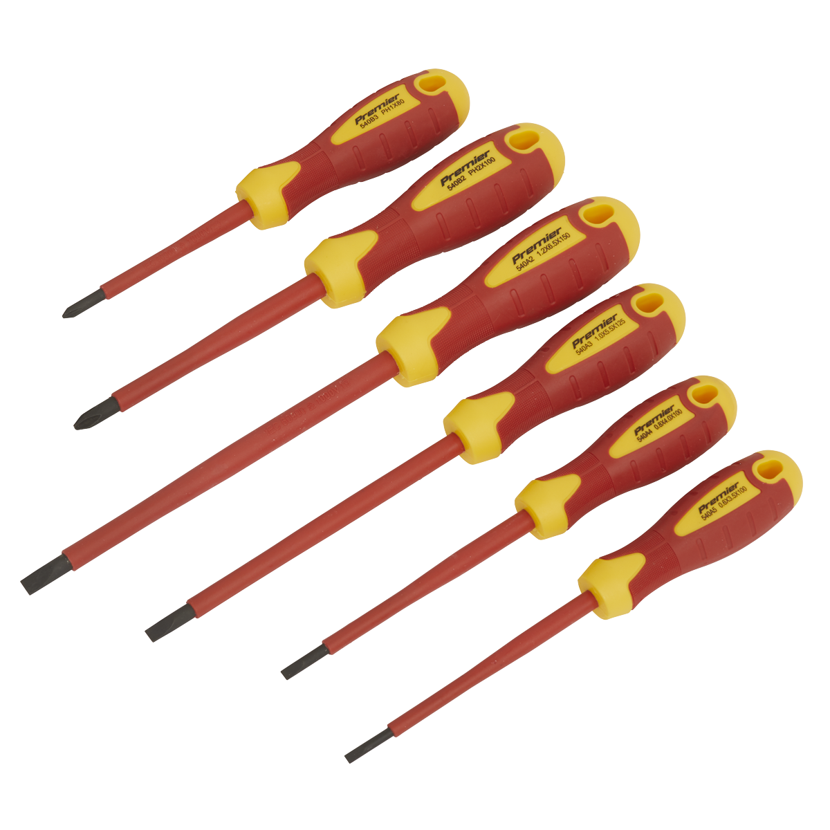 Sealey Premier Screwdriver Set 6pc - VDE Approved AK6130 - BostonPlates Autocare Centre