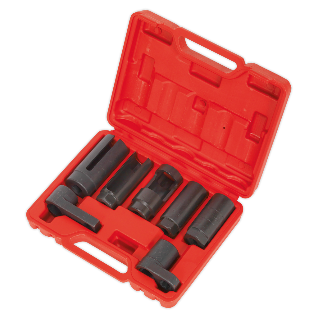 Sealey Oxygen Sensor Socket Set 3/8" & 1/2"Sq Drive 7pc SX032 - BostonPlates Autocare Centre