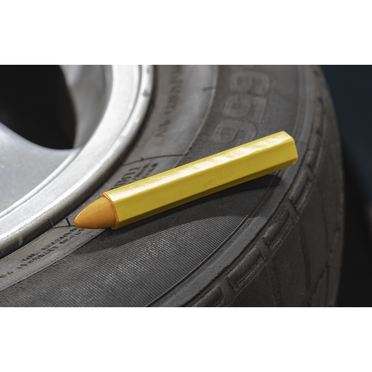 Sealey Tyre Marking Crayon, Yellow - Pack of 6 TST14 - BostonPlates Autocare Centre
