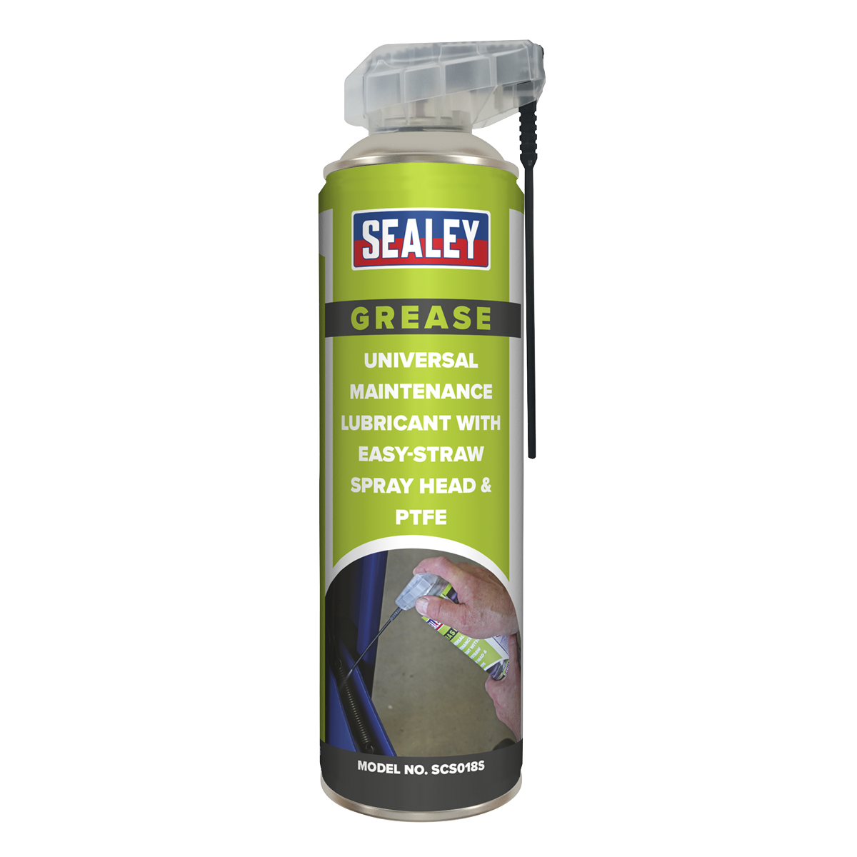 Sealey Universal Maintenance Lubricant with Easy-Straw Spray Head & PTFE 500ml SCS018S - BostonPlates Autocare Centre