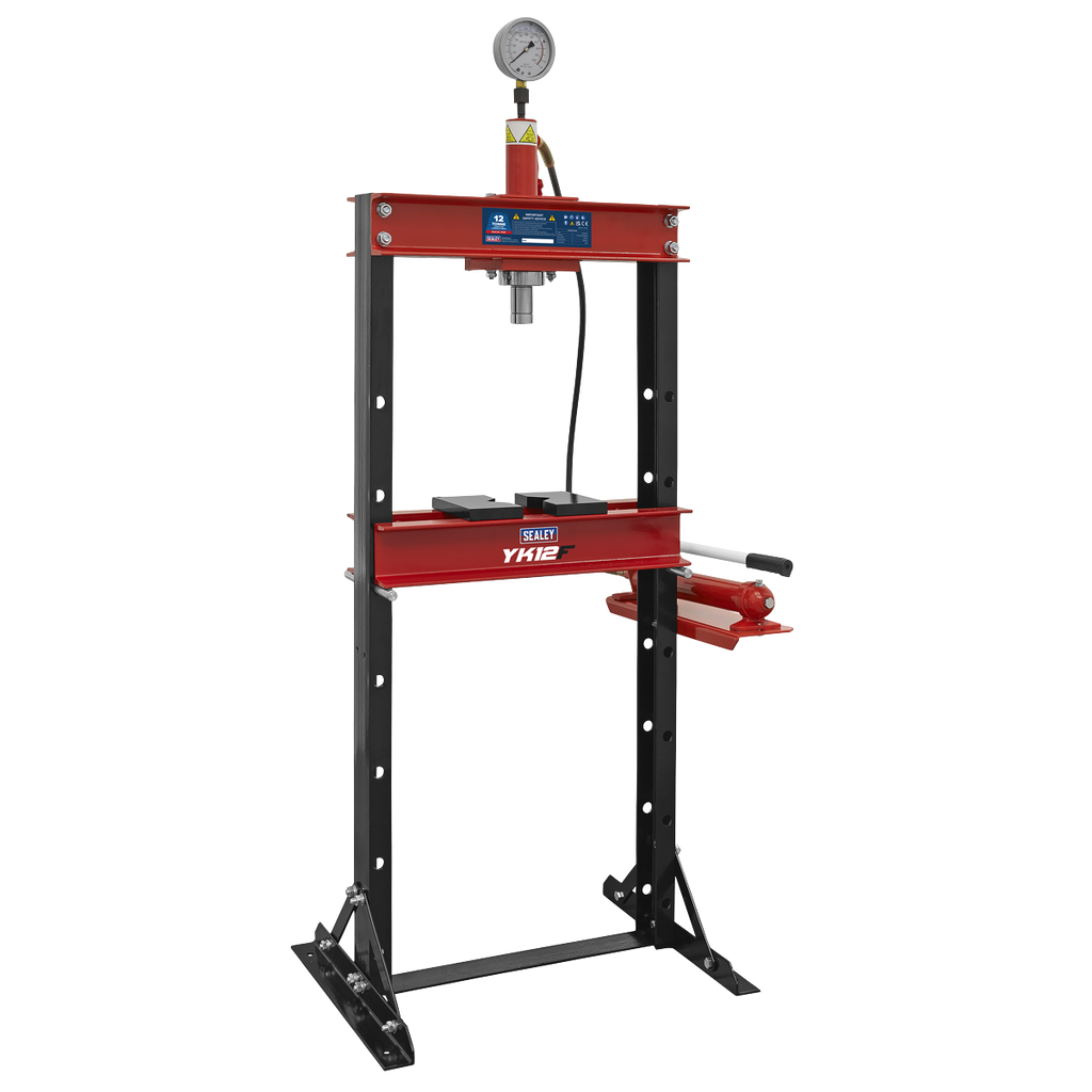 Sealey Hydraulic Floor Type Press 12 Tonne YK10F - BostonPlates Autocare Centre