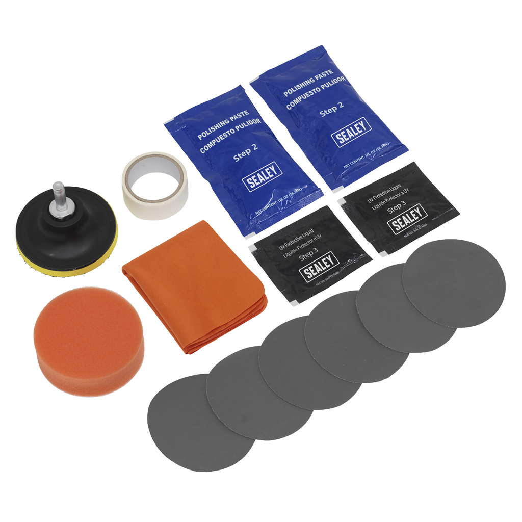 Sealey Headlight Restoration Kit HRK01 - BostonPlates Autocare Centre