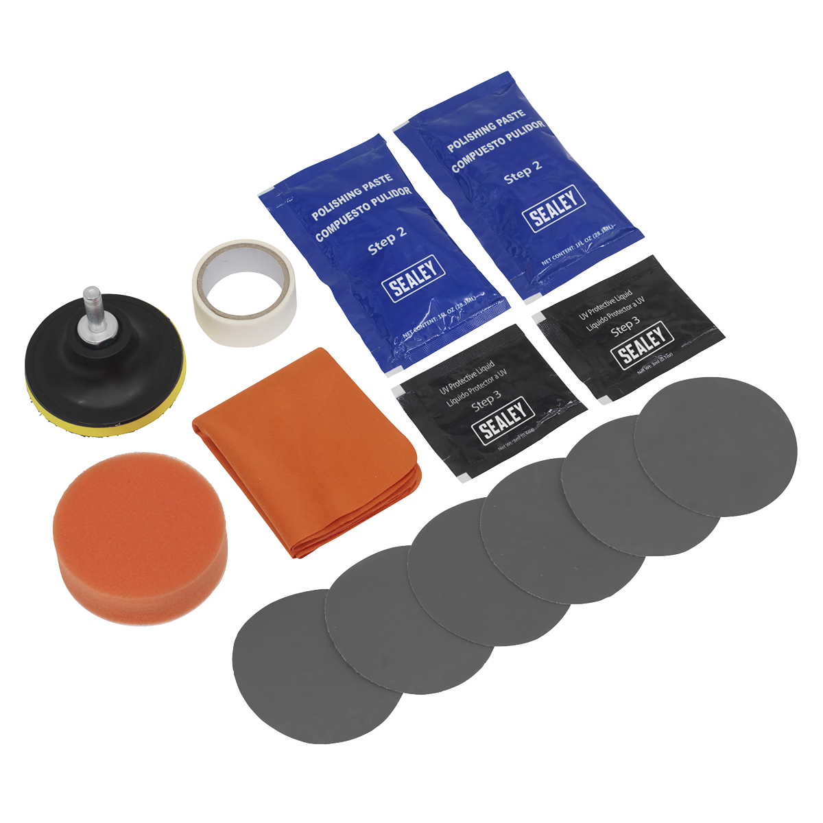 Sealey Headlight Restoration Kit HRK01 - BostonPlates Autocare Centre