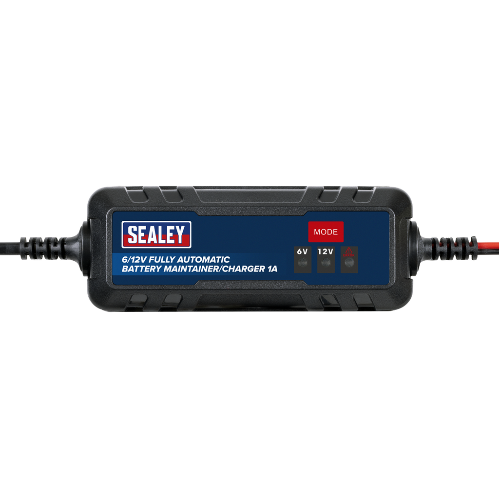Sealey 6/12V Fully Automatic Battery Maintainer/Charger 1A SBC1 - BostonPlates Autocare Centre