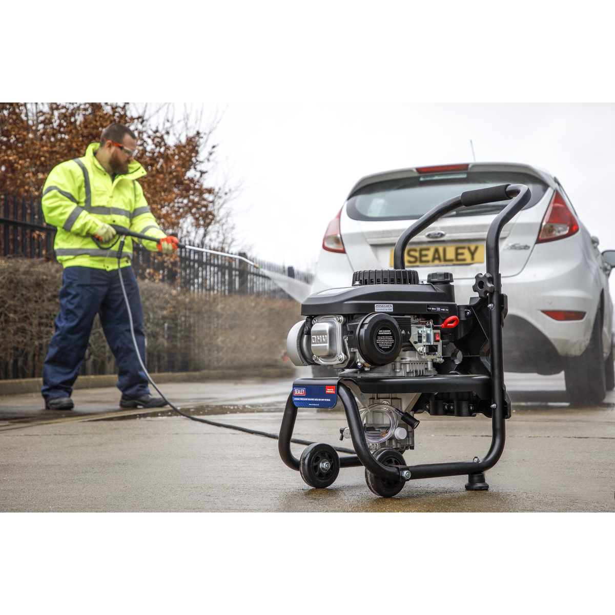 Pressure Washer 150bar 576L/hr 4hp - Petrol PWM1300 - BostonPlates Autocare Centre