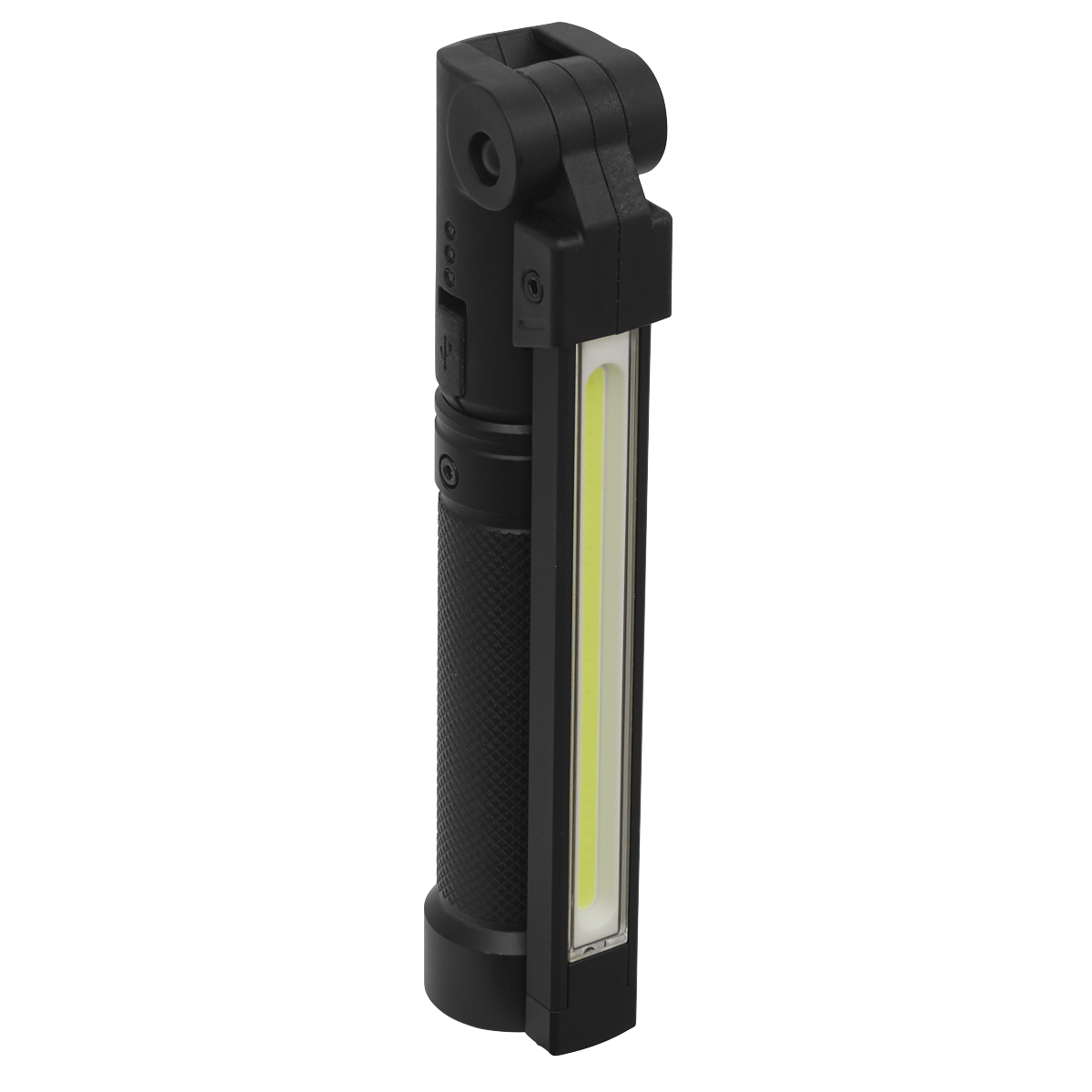 Sealey Rechargeable Aluminium Folding Pocket Light 2 COB & 1 SMD LED LED02G - BostonPlates Autocare Centre