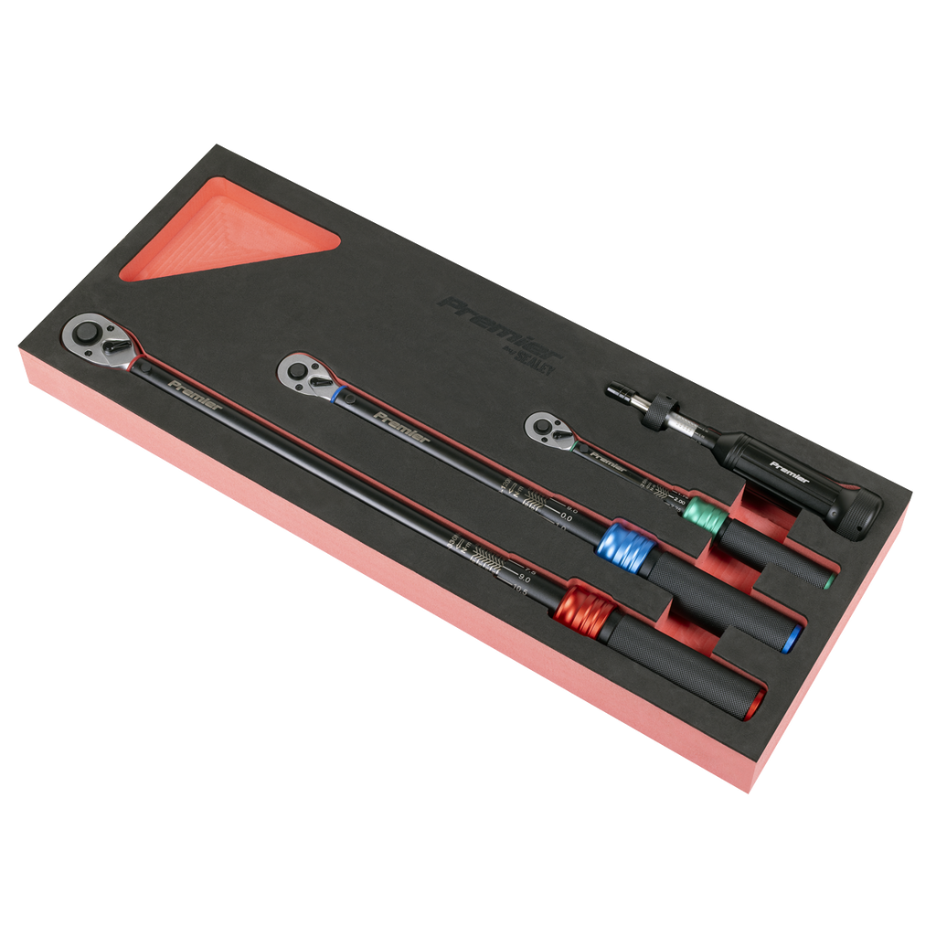 Premier Black Torque Wrench Micrometer & Torque Screwdriver Set 4pc STW909SETB - BostonPlates Autocare Centre