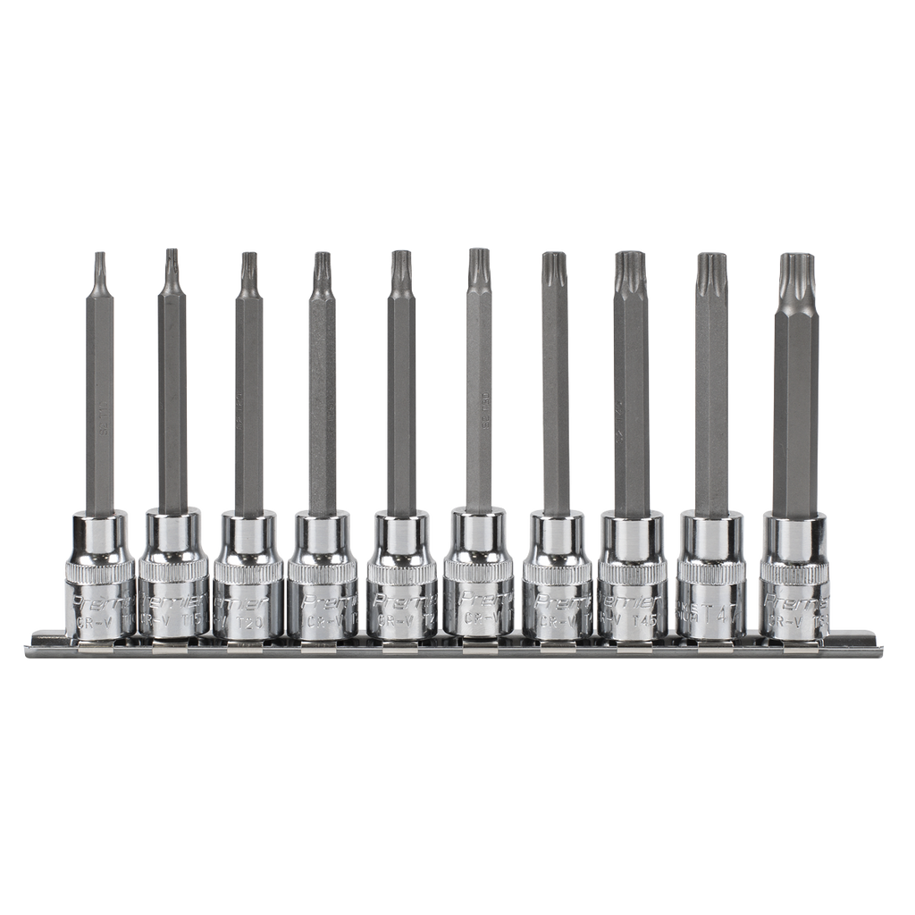 Premier TRX-Star* Socket Bit Set 3/8"Sq Drive 95mm 10pc AK6236 - BostonPlates Autocare Centre