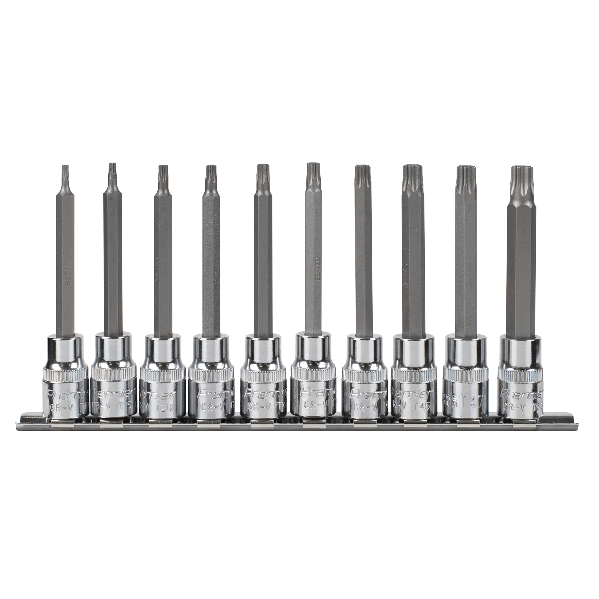 Premier TRX-Star* Socket Bit Set 3/8"Sq Drive 95mm 10pc AK6236 - BostonPlates Autocare Centre
