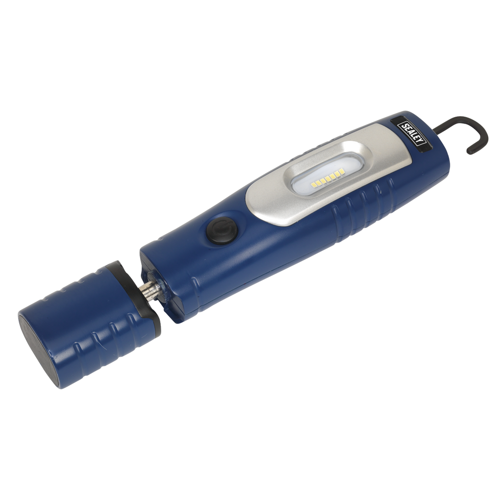 Sealey Rechargeable 360° Inspection Light 4W & 3W SMD LED - Blue LED3602B - BostonPlates Autocare Centre