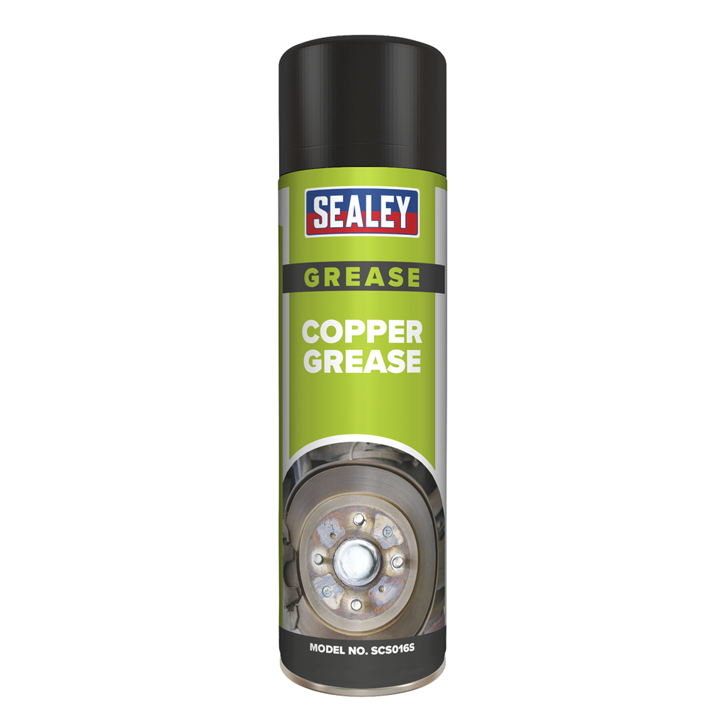 Sealey Copper Grease Lubricant 500ml SCS016S - BostonPlates Autocare Centre