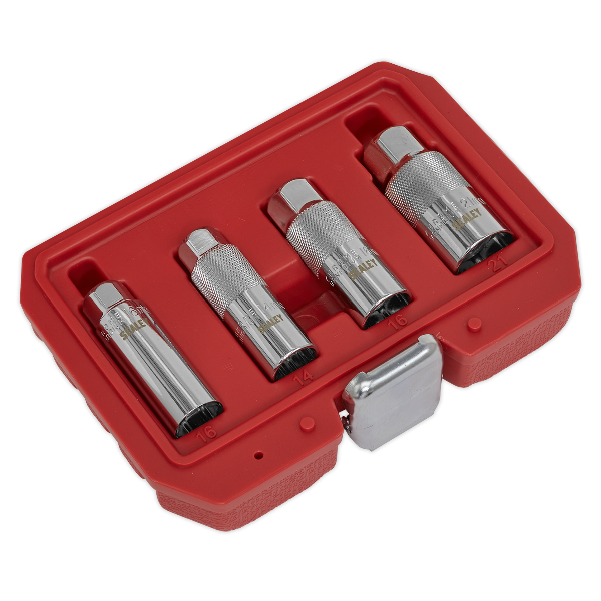 Sealey Spark Plug Socket Set 3/8"Sq Drive 4pc AK6556 - BostonPlates Autocare Centre