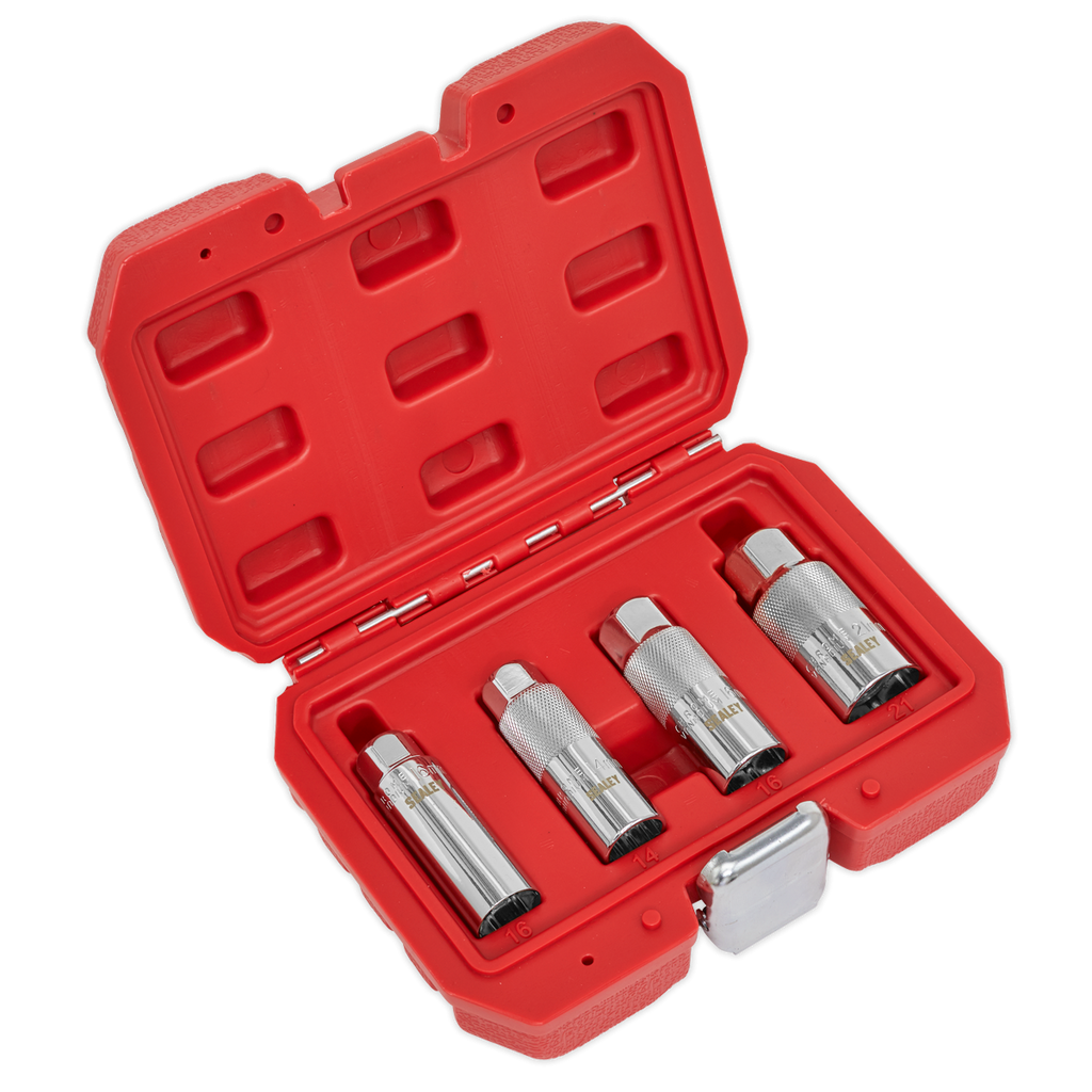 Sealey Spark Plug Socket Set 3/8"Sq Drive 4pc AK6556 - BostonPlates Autocare Centre